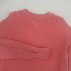 Aerie Coral‎ Pink Crewneck Sweatshirt Oversized Fit XXS